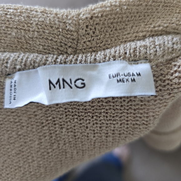 Mango Tan Sleeveless Cardigan VEST - Picture 5 of 5